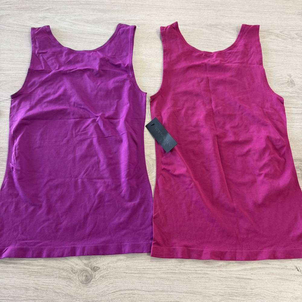 NWT Women's Sleeveless Tops bundle Purple and Pink - Picture 7 of 8